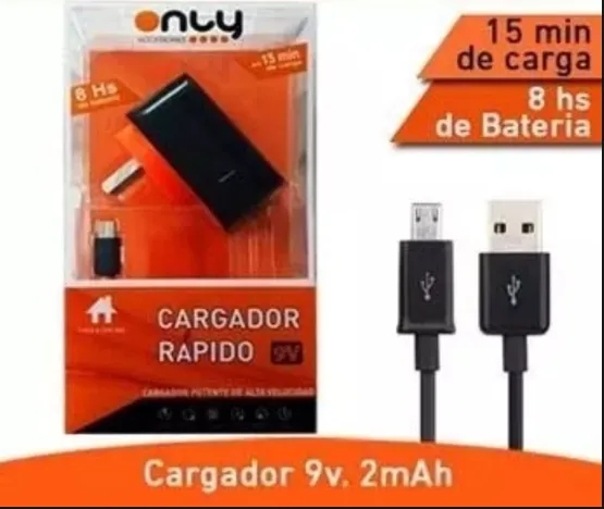 CARGADOR 9 VOLT 2.MAH, V8