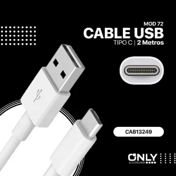CABLE TIPO C,  2 METROS