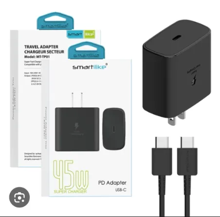 CARGADOR TIPO C SMARTILIKE 45 W [ACTIVA CARGA SUPER RÁPIDA]
